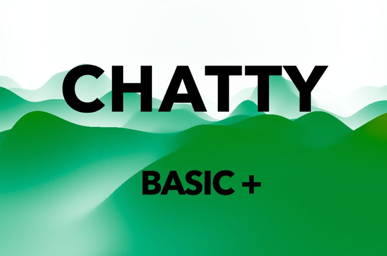 waii power Application CHATTY basic, global English, language comprehension, communication, thinking in English