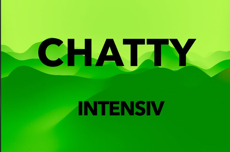 waii power Application CHATTY intensiv, global English, language comprehension, communication, thinking in English